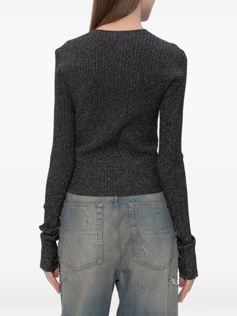 AMIRI cut-out cardigan - Grey