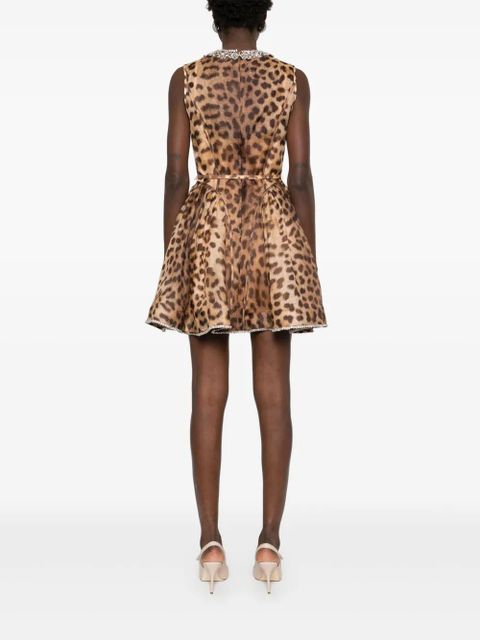 ZIMMERMANN panelled mini dress - Brown