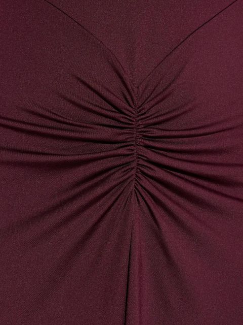 Victoria Beckham short-sleeve gathered midi dress