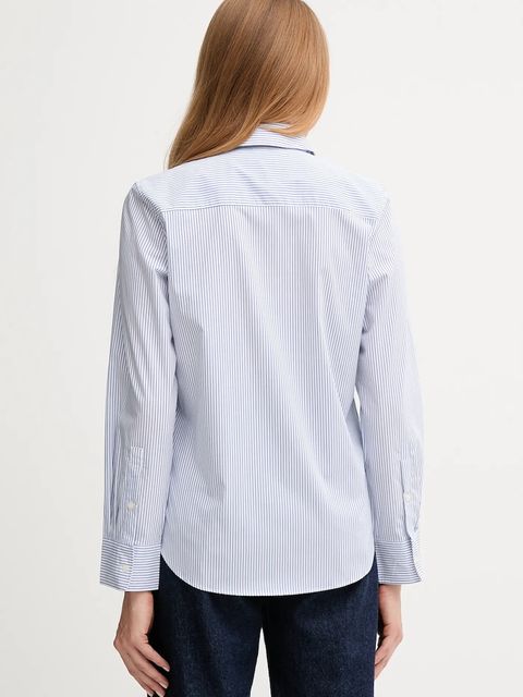 Tommy Hilfiger koszula damska kolor niebieski regular z kołnierzykiem klasycznym WW0WW47169 - zdjęcie produktu nr 2