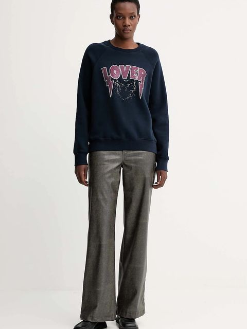 ZADIG&VOLTAIRE bluza damska kolor granatowy wzorzysta JWSS01677 - zdjęcie produktu nr 2