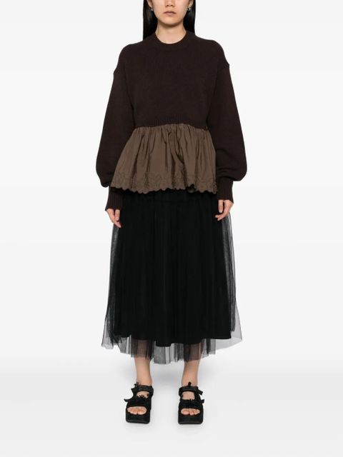 Cecilie Bahnsen Bera jumper - Brown