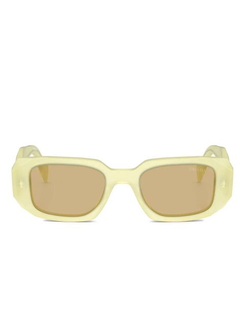 Prada Eyewear Symbole geometric-frame sunglasses - Yellow - zdjęcie produktu nr 1