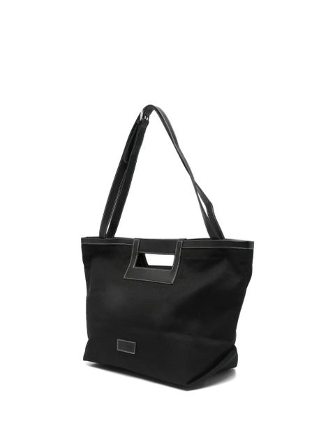 Max Mara logo-applique shoulder bag - Black