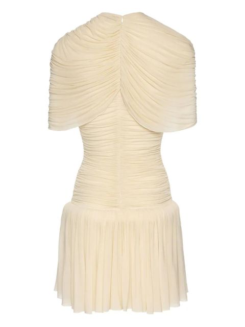 Magda Butrym draped-pleated mini dress - Neutrals - zdjęcie produktu nr 2