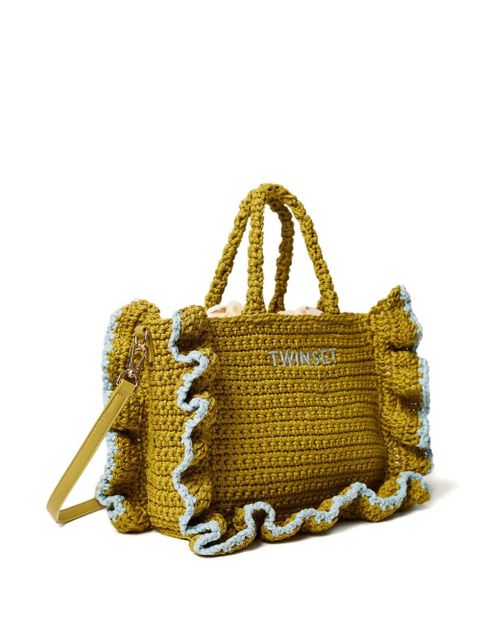 TWINSET ruffled tote bag - Green - zdjęcie produktu nr 2
