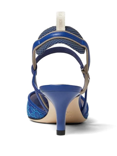 FENDI Colibrì Lite floral pumps - Blue