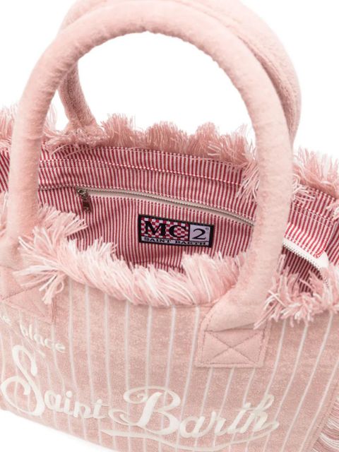 MC2 Saint Barth Vanity striped tote bag - Pink