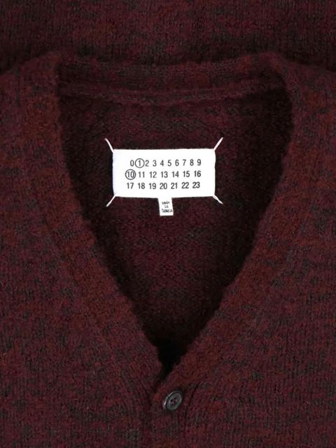 Maison Margiela button-front cardigan - Red - zdjęcie produktu nr 2