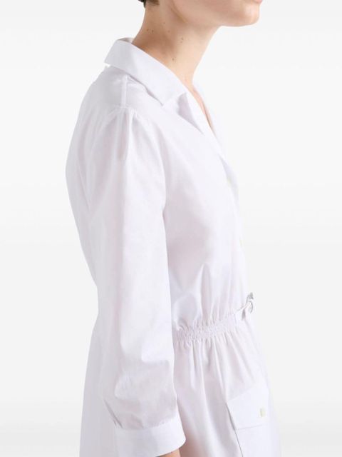 Prada poplin mini dress - White