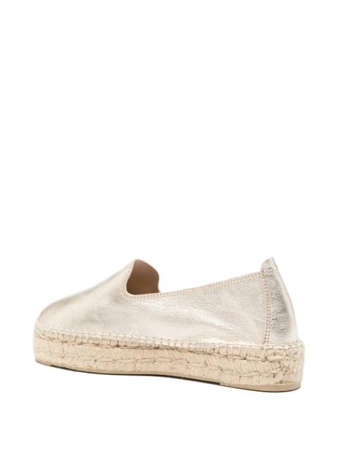 Manebi metallic-finish espadrilles - Gold