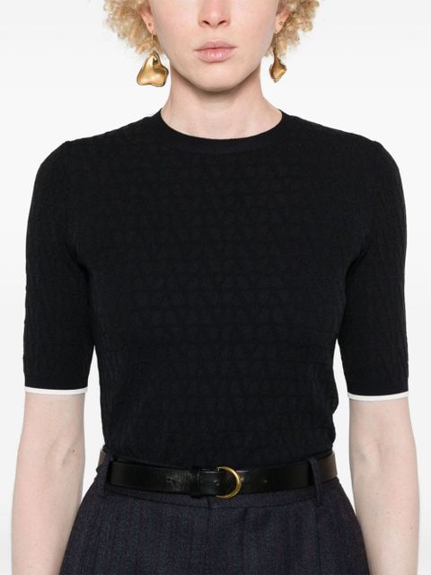 Valentino Garavani Toile Iconographe-pattern top - Blue