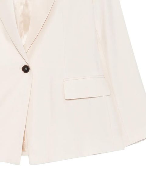 SOLOTRE single-breasted peaked-lapel jacket - Neutrals