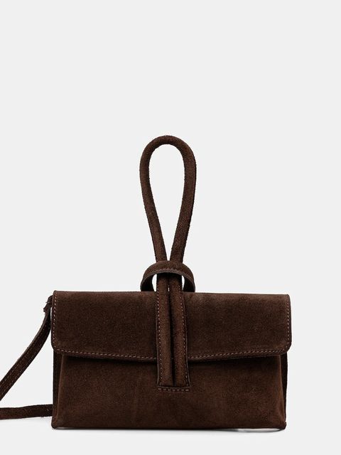 Answear.LAB kopertówka zamszowa kolor brązowy - zdjęcie produktu nr 1