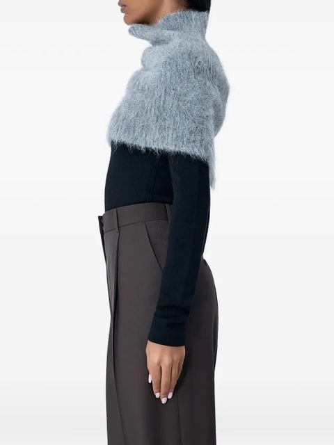 TOTEME alpaca stand neck warmer - Grey - zdjęcie produktu nr 2