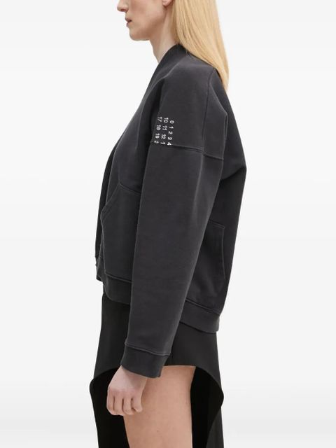 MM6 Maison Margiela V-neck sweatshirt - Black - zdjęcie produktu nr 2