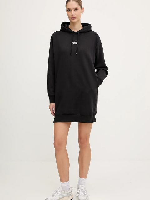 The North Face sukienka Essential Relaxed kolor czarny mini oversize NF0A8EEEJK31 - zdjęcie produktu nr 2