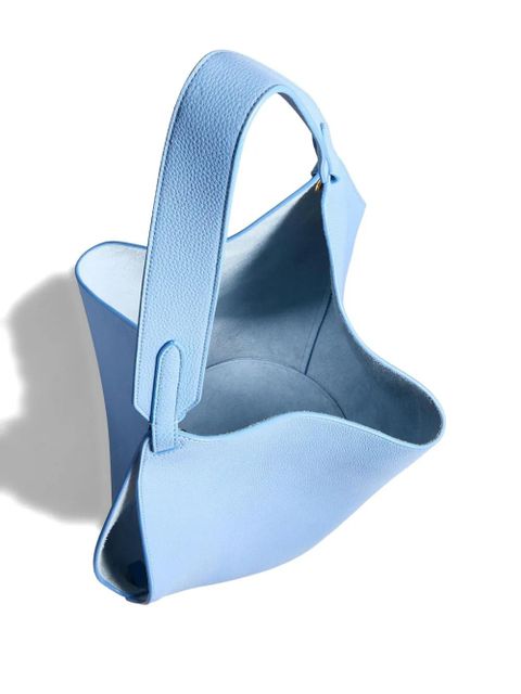 KHAITE Lotus pebbled Leather tote bag - Blue