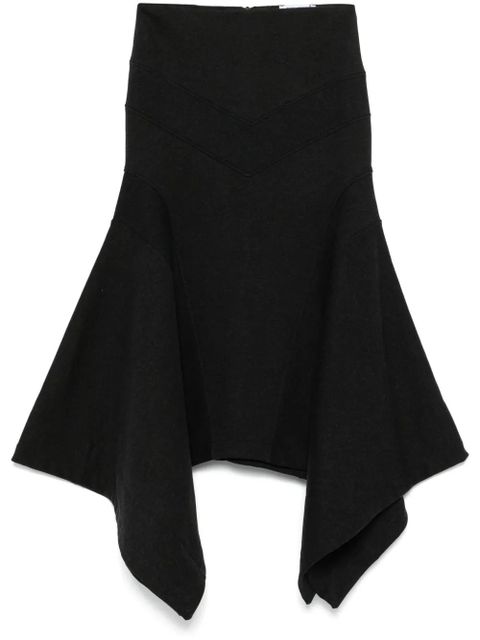 The Attico panelled midi skirt - Black - zdjęcie produktu nr 1