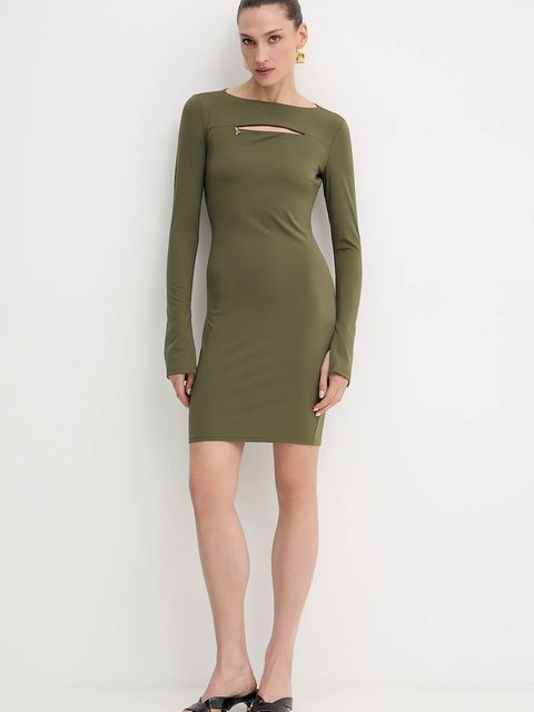 Patrizia Pepe sukienka kolor zielony mini dopasowana 8A1496 J129 - zdjęcie produktu nr 2