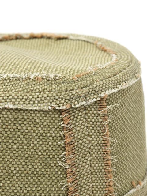 Ruslan Baginskiy logo-patch frayed bucket hat - Green