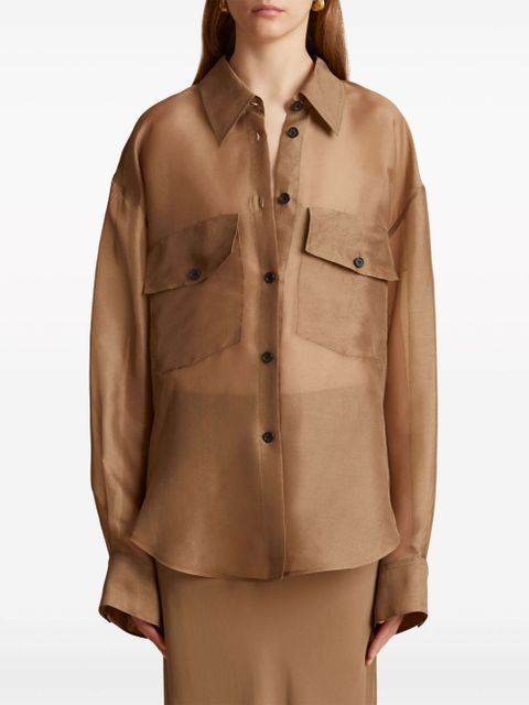 KHAITE Mahmet shirt - Neutrals