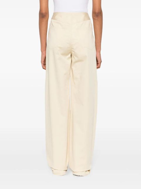 MM6 Maison Margiela distressed wide-leg trousers - Yellow - zdjęcie produktu nr 2