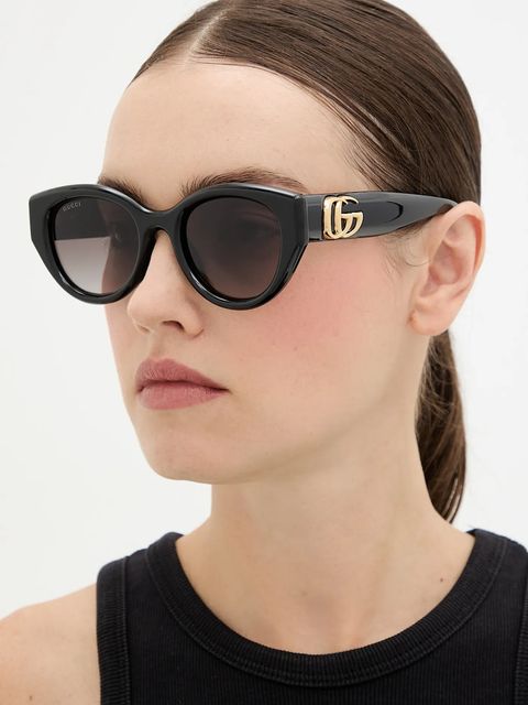 Gucci okulary przeciwsłoneczne damskie kolor czarny GG1976SK - zdjęcie produktu nr 1