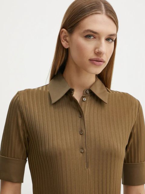 BOSS polo damskie kolor zielony 50532051