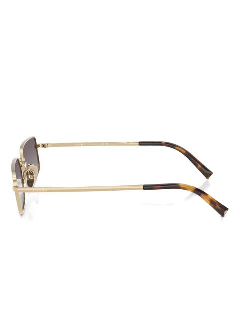 Prada Eyewear rectangular-frame sunglasses - Gold - zdjęcie produktu nr 2