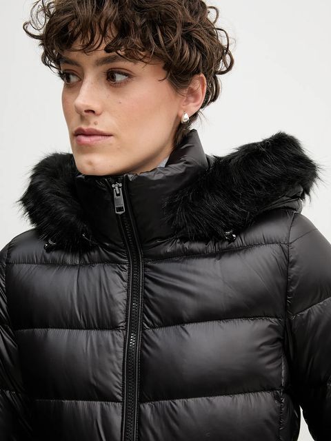 Tommy Hilfiger kurtka puchowa kolor czarny przejściowa WW0WW47354