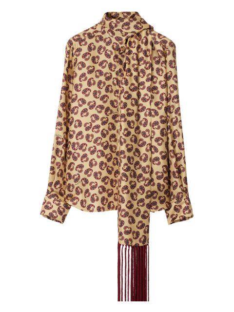 Burberry Paisley-print silk shirt - Neutrals