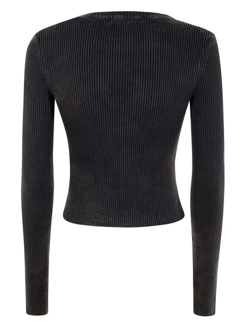 Diesel ribbed knit top - Black
