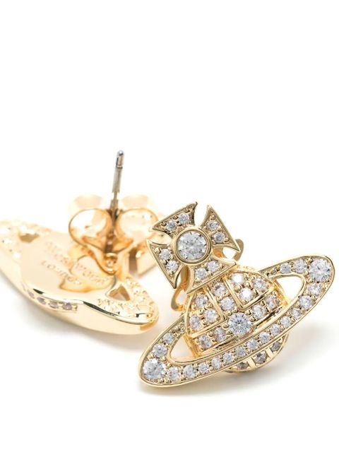 Vivienne Westwood Orb crystal-embellished stud earrings - Gold