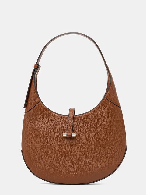 BOSS torebka skórzana kolor brązowy 50542044 - zdjęcie produktu nr 1