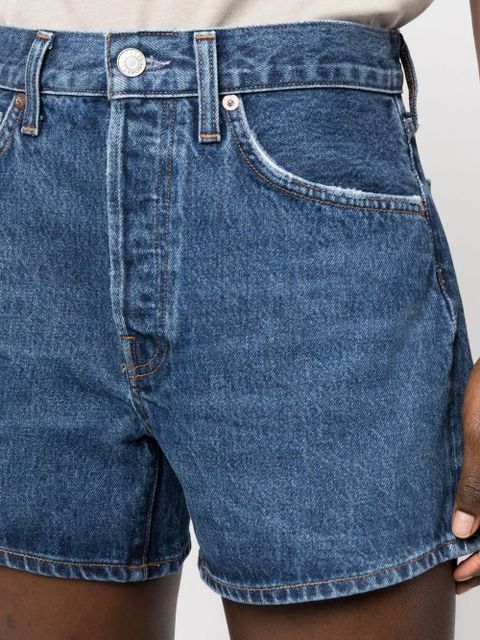 AGOLDE high-waist denim shorts - Blue