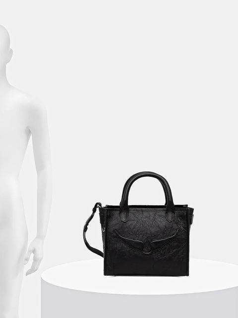 ZADIG&VOLTAIRE torebka skórzana kolor czarny LWBA04144