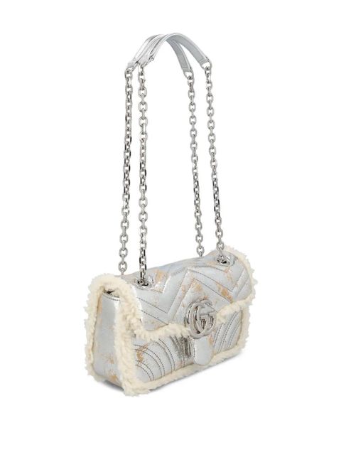 Gucci small GG Marmont shoulder bag - Silver