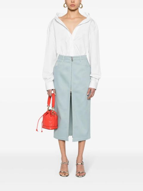 FENDI poplin cotton shirt - White - zdjęcie produktu nr 2