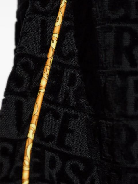 Versace I Love Baroque cropped hoodie - Black