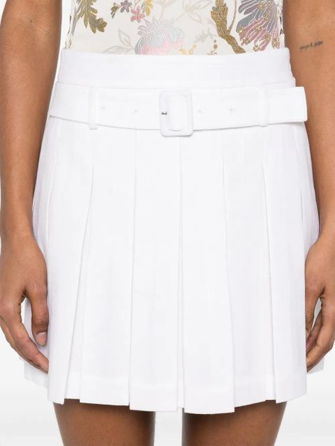 SHUSHU/TONG pleated mini skirt - White