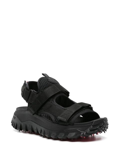 Moncler Vela logo-patch sandals - Black - zdjęcie produktu nr 2