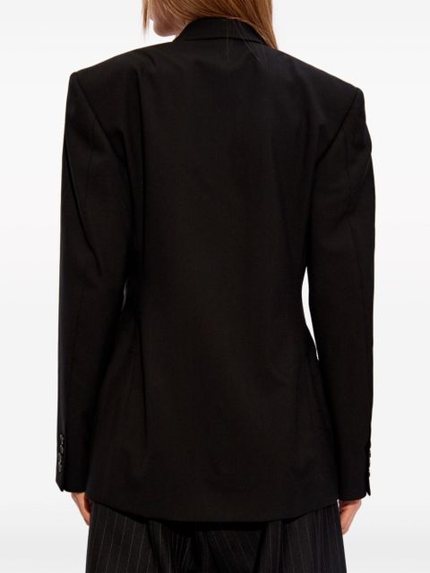 Balenciaga single-breasted wool blazer - Black