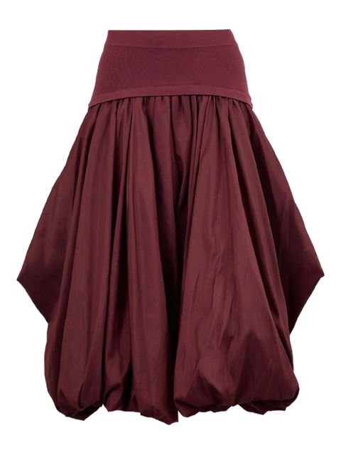 Simkhai Corinn taffeta midi skirt - Red - zdjęcie produktu nr 1
