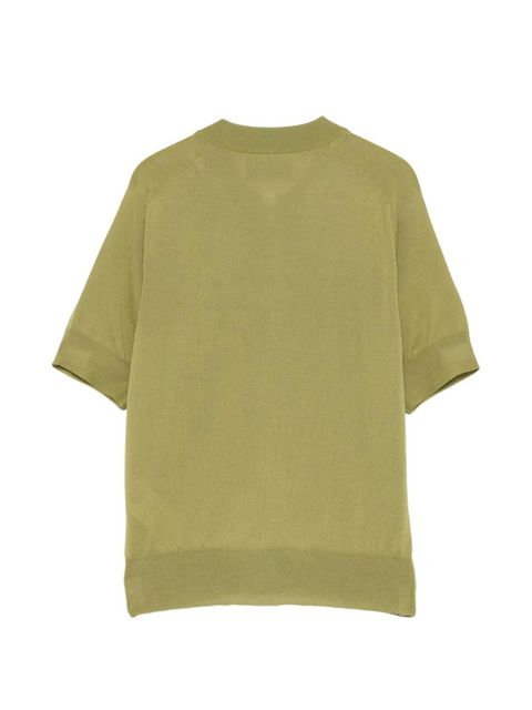 AMI Paris button short-sleeve cardigan - Green - zdjęcie produktu nr 2