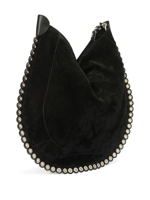 ISABEL MARANT Oskan Soft studded shoulder bag - Black - zdjęcie produktu nr 2