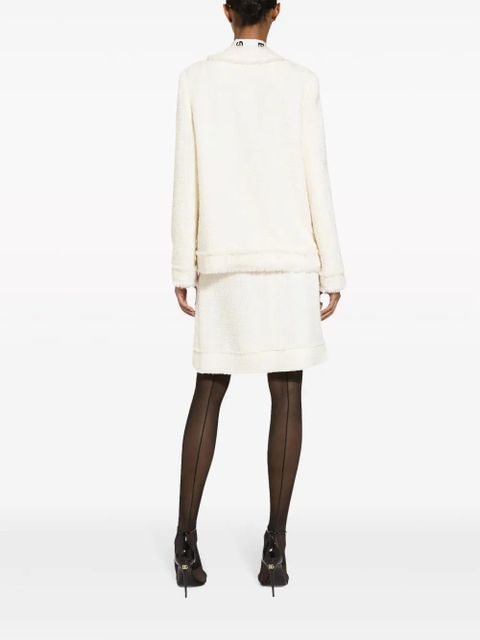 Dolce & Gabbana DNA round-neck tweed jacket - Neutrals - zdjęcie produktu nr 2