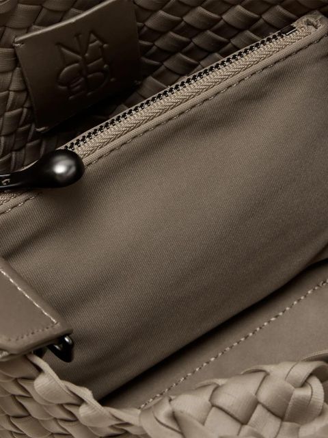 NAGHEDI St. Barths petit woven-design tote bag - Neutrals
