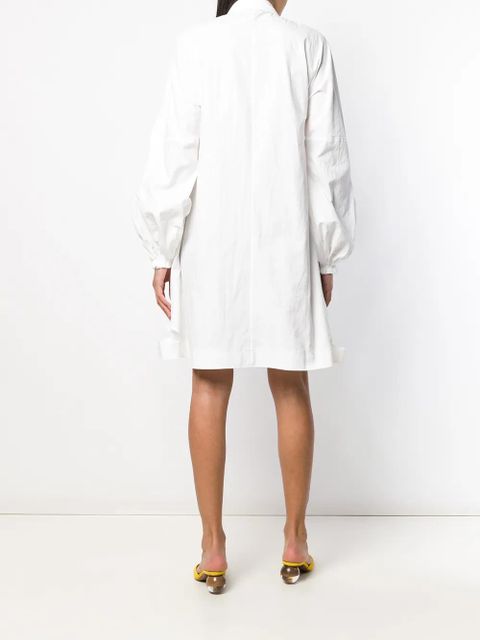JW Anderson button down puff sleeve dress - White