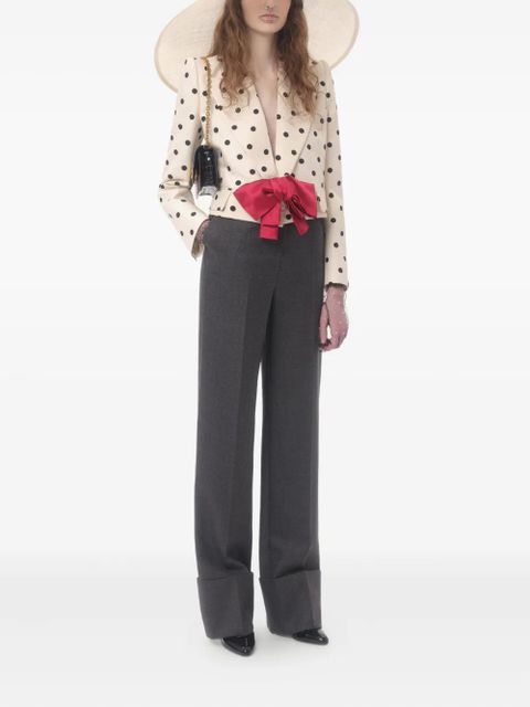 Valentino Garavani virgin wool trousers - Grey